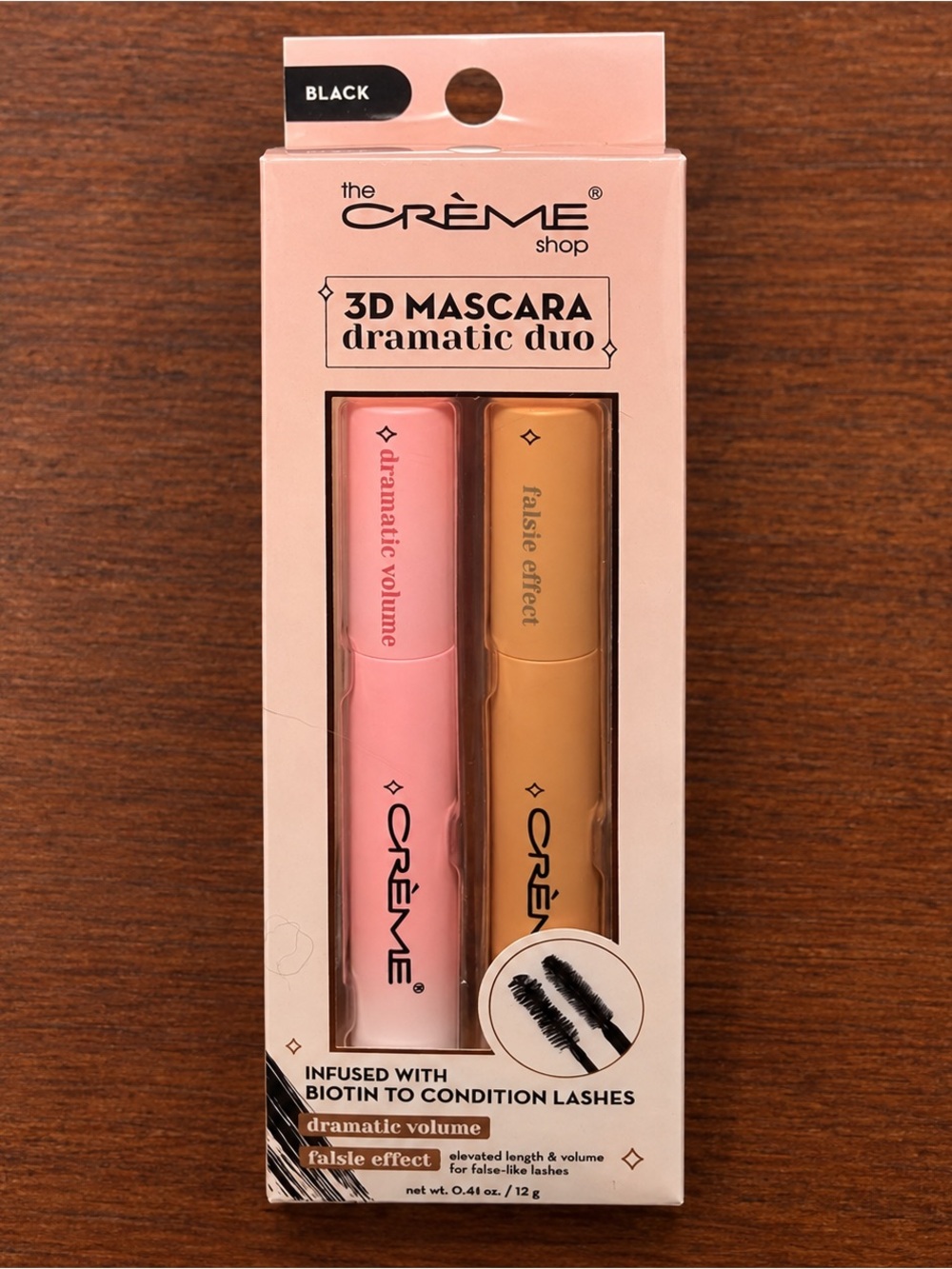 The Crème Shop 3D Mascara Dramatic Duo - Black